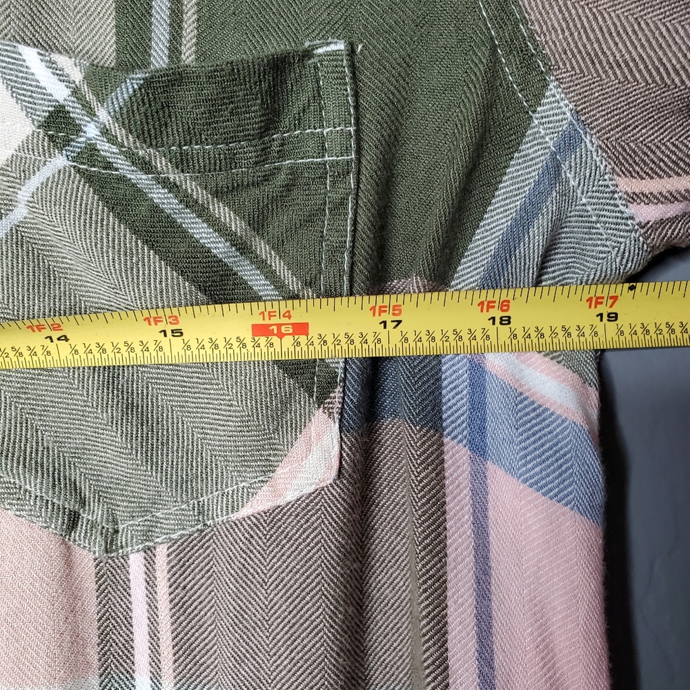 Maurices Small Flannel Button Down Plaid Shirt Fl… - image 7